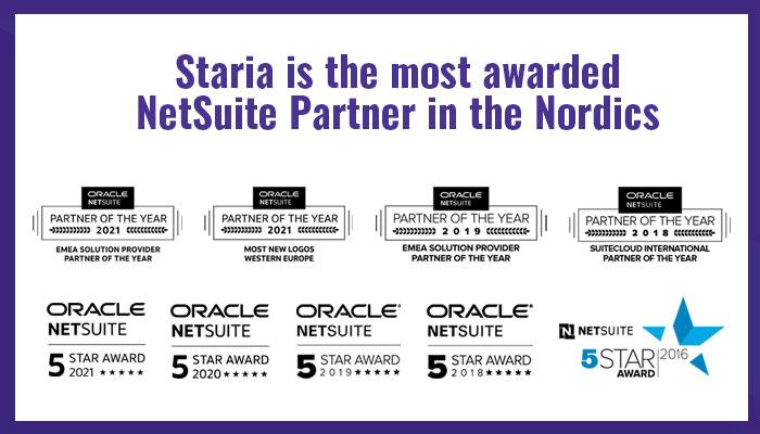 Staria NetSuite Partner of the Year