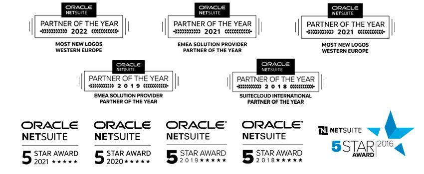 Staria's NetSuite awards 2022