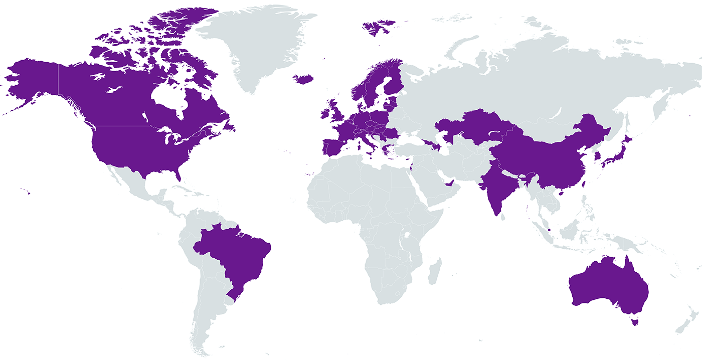 Global Financial Services map