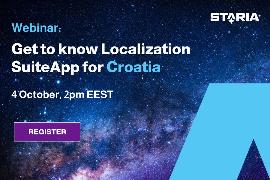 Localization SuiteApp Croatia